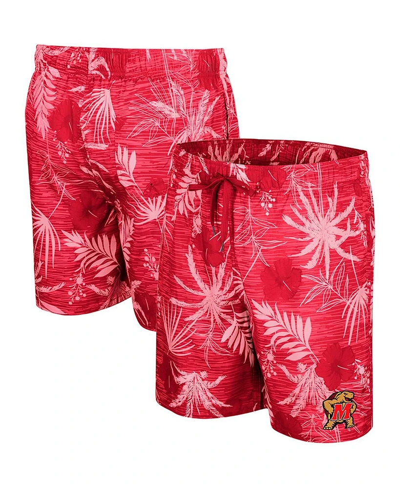 Colosseum Men's Red Maryland Terrapins What Else is New Swim Shorts