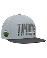 Fanatics Men's Gray Portland Timbers Smoke Snapback Hat