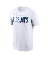 Nike Men's White Toronto Blue Jays Home Team Bracket Stack T-Shirt