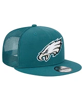 New Era Men's Midnight Green Philadelphia Eagles Main Trucker 9FIFTY Snapback Hat