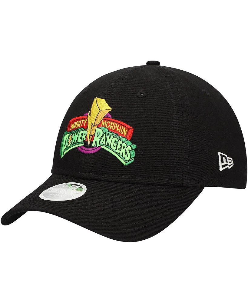 New Era Women's Black Power Rangers 9TWENTY Adjustable Hat