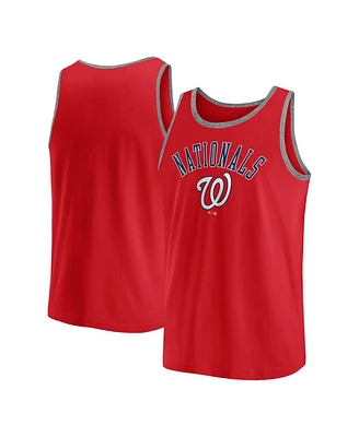 Fanatics Men's Red Washington Nationals Bet Tank Top