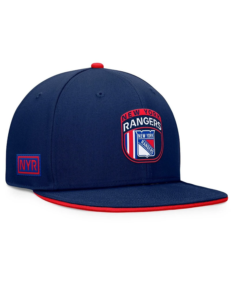 Fanatics Men's Navy New York Rangers 2024 Nhl Draft Snapback Hat