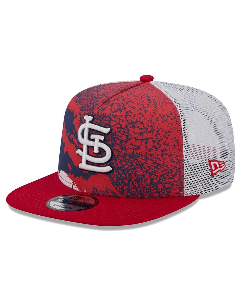 New Era Men's Red St. Louis Cardinals Court Sport 9FIFTY Snapback Hat