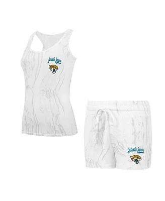 Concepts Sport Women's Jacksonville Jaguars Quartz Hacci Knit Tank Top Shorts Sleep Set