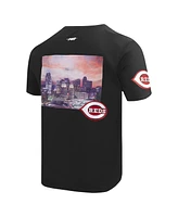 Pro Standard Men's Black Cincinnati Reds Cityscape T-Shirt