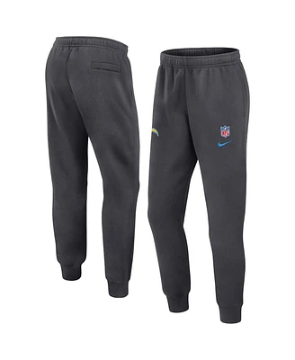 Nike Men's Anthracite Los Angeles Chargers 2024 Sideline Club Pants