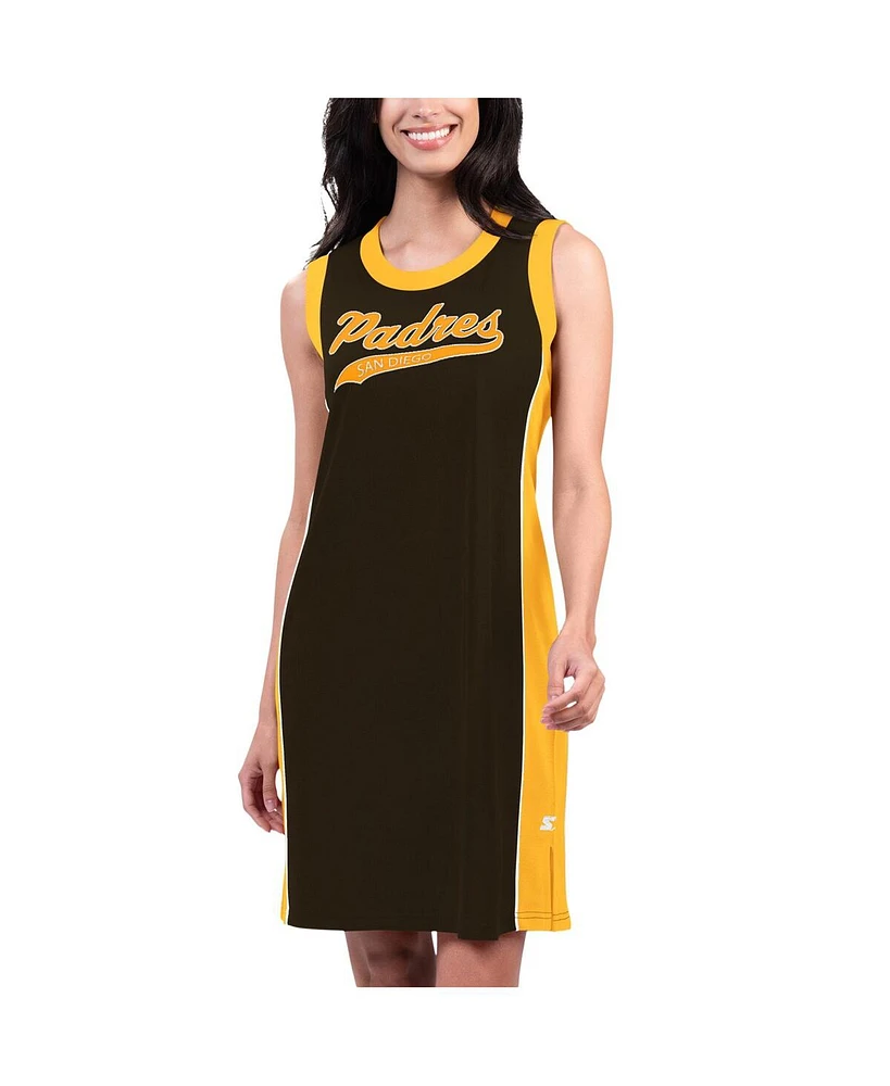 Starter Women's Black San Diego Padres Slam Dunk Tank Sneaker Dress