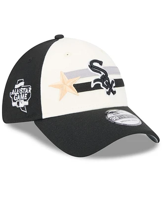 New Era Men's Cream/Black Chicago White Sox 2024 Mlb All-Star Game Workout 39THIRTY Flex Hat