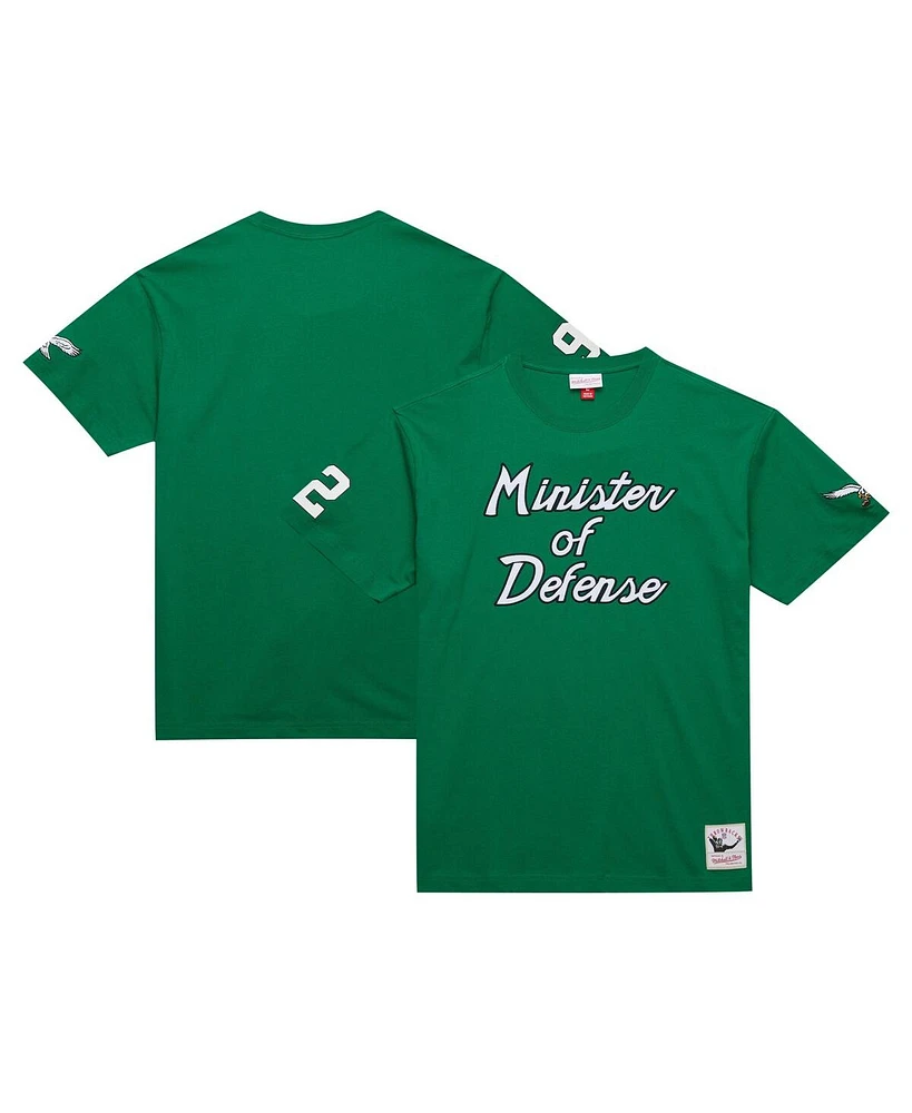 Mitchell & Ness Men's Reggie White Kelly-Green Philadelphia Eagles Retired Player Nickname T-Shirt