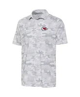 Antigua Men's White Kansas City Chiefs Collide Polo