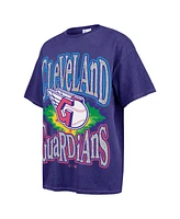 '47 Brand Women's Navy Cleveland Guardians Flashing Lights Boyfriend T-Shirt