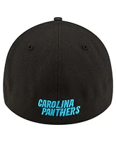 New Era Men's Black Carolina Panthers Classic 39THIRTY Flex Hat