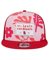 New Era Men's Red St. Louis Cardinals Bikini Bottom Trucker 9FIFTY Snapback Hat