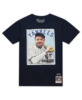 Mitchell & Ness Men's Babe Ruth Navy New York Yankees Cooperstown Collection Collectors Connection T-Shirt