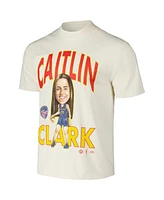 Playa Society Men's and Women's Caitlin Clark Cream Indiana Fever Draft T-Shirt