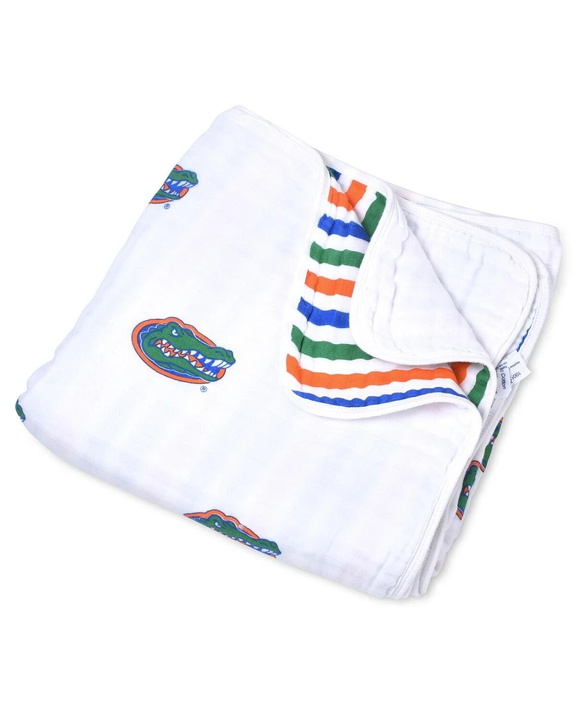 Three Little Anchors Baby Boys and Girls Florida Gators 47"x47" Muslin 4-Layer Blanket