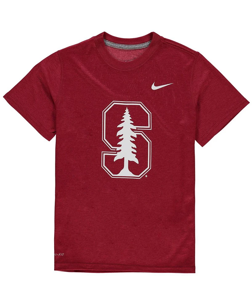 Nike Big Boys and Girls Stanford Cardinal Logo Legend Performance T-Shirt