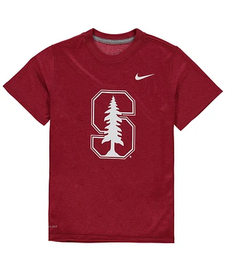 Nike Big Boys and Girls Stanford Cardinal Logo Legend Performance T-Shirt