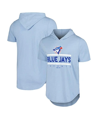 Majestic Men's Powder Blue Toronto Jays Tri-Blend Hoodie T-Shirt