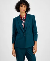 Tahari Asl Women's Ruched-Sleeve Blazer