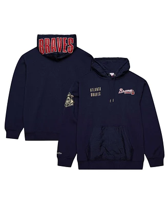 Mitchell & Ness Navy Atlanta Braves Team Og 2.0 Current Logo Pullover Hoodie