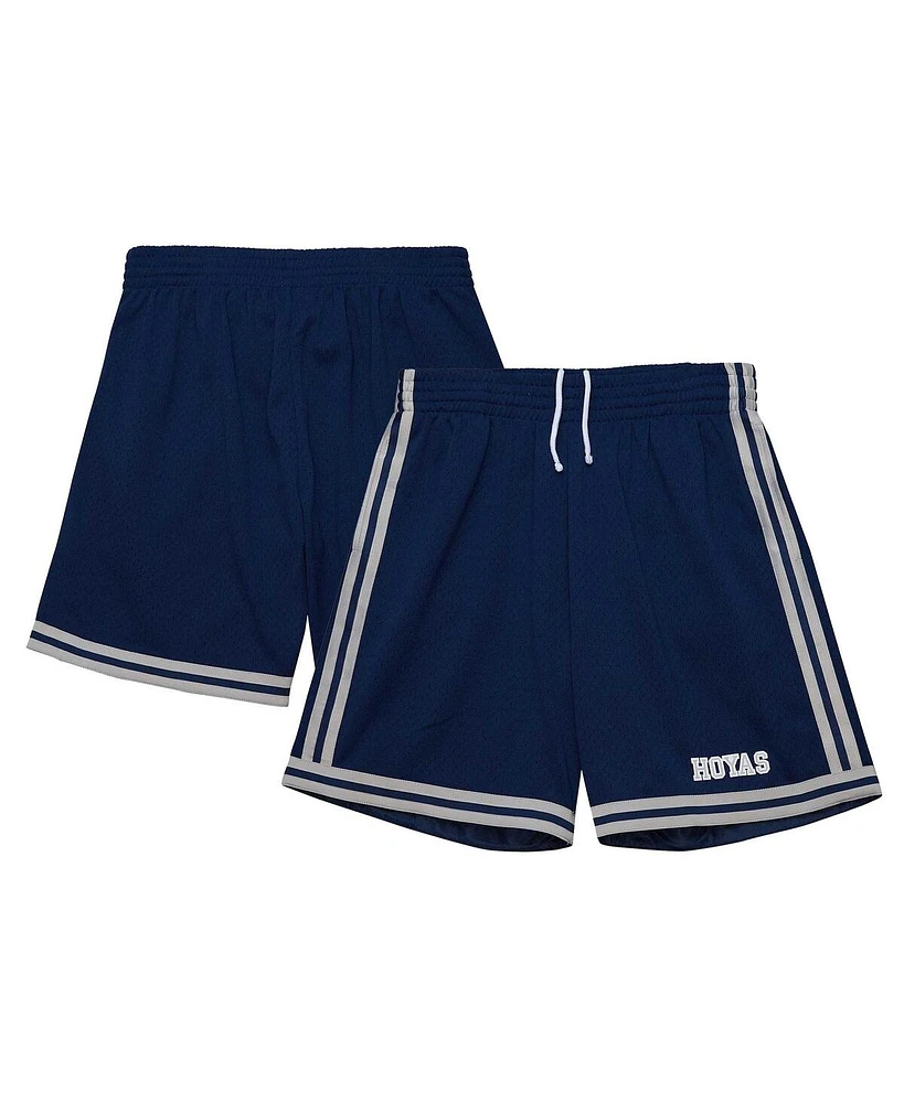 Mitchell & Ness Men's Navy Georgetown Hoyas 1991/92 Throwback Jersey Shorts