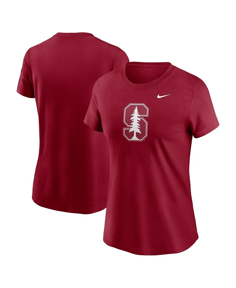 Nike Women's Cardinal Stanford Primetime Evergreen Logo T-Shirt