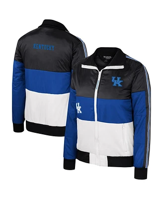 The Wild Collective Women's Royal Kentucky Wildcats Color-Block Puffer Full-Zip Jacket