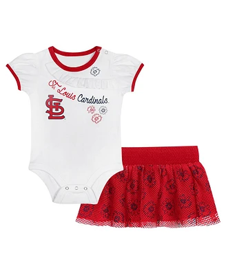 Outerstuff Newborn Baby Boys and Girls St. Louis Cardinals Sweet Bodysuit Skirt Set