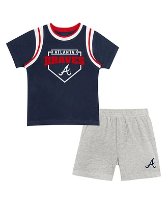 Fanatics Preschool Atlanta Braves Loaded Base T-Shirt Shorts Set