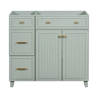 Simplie Fun 36" Blue Bathroom Vanity Cabinet with Ample Storage