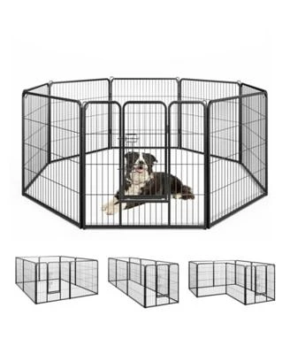 Slickblue 8 Panel Pet Fence Indoor Outdoor