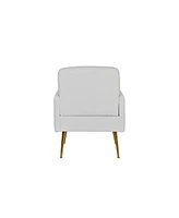 Hulala Home Rosa Contemporary Upholstered Armchair with Metal Legs