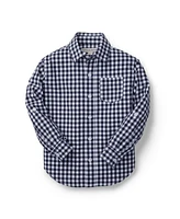 Hope & Henry Boys' Organic Poplin Button Down Shirt, Infant