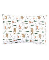 Hudson Baby Infant Boy Cotton Toddler Pillow Case, Sweet Woodland, One Size