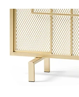 Dorothy Modern Single Panel Iron Fireplace Screen