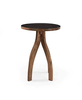 Streamdale Furniture End Table: Earthy Elegance For Your Living Space