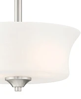 Designers Fountain Bronson 12" Metal 2 Light Semi Flush