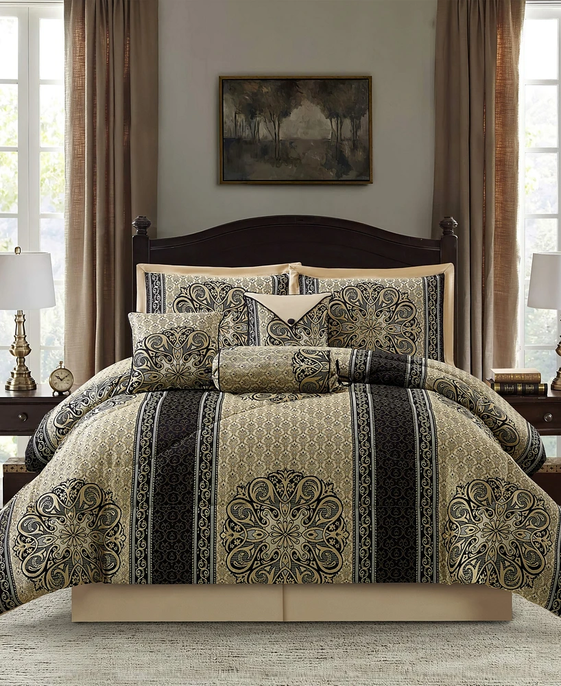 Stratford Park Myhand Medallion 7-Pc. Comforter Set, Queen