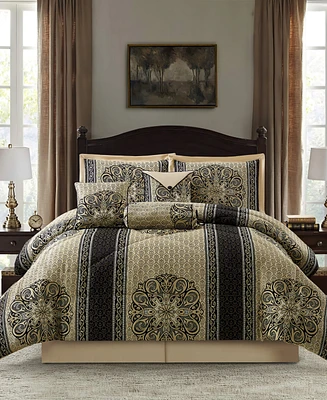 Stratford Park Myhand Medallion 7-Pc. Comforter Set