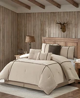 Stratford Park Arvada Solid Cabin Style 7-Pc. Comforter Set