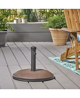 Streamdale Furniture Round Umbrella Base For Shady Backyard Oasis (55 Lbs)