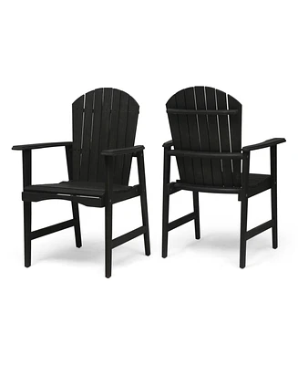 Streamdale Furniture Acacia Wood Adirondack Dining Chairs (Set Of 2)