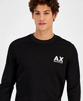 A|X Armani Exchange Men's Long Sleeve Crewneck Logo Sweatshirt, Created for Macy's