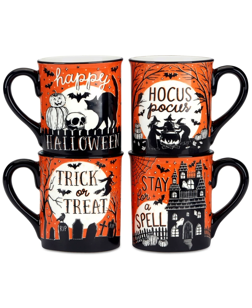 Certified International Hocus Pocus Mugs, Set of 4