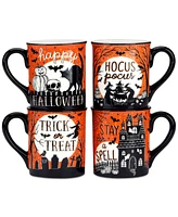 Certified International Hocus Pocus Mugs, Set of 4