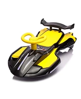 Simplie Fun 12V Kids Electric Ride-On: DriFT, Spray, Lights, Music, Safe & Fun