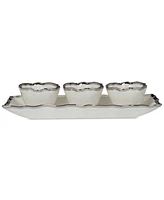 Certified International Regency 4 Pc. Tray and Condiment Bowls