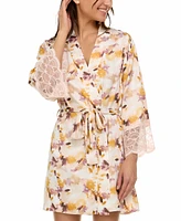 Flora by Nikrooz Women's Cindy Floral Satin Robe